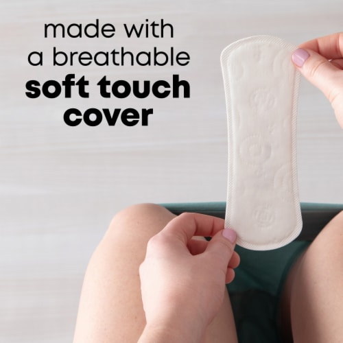 U by Kotex Clean & Secure Panty Liners Light Absorbency Extra Coverage Perspective: right