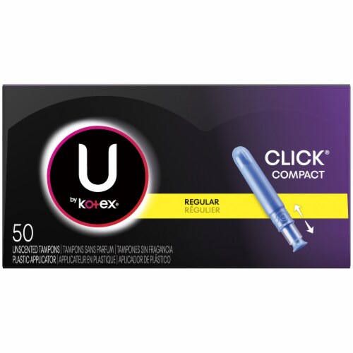 U by Kotex Click Compact Regular Tampons Perspective: right