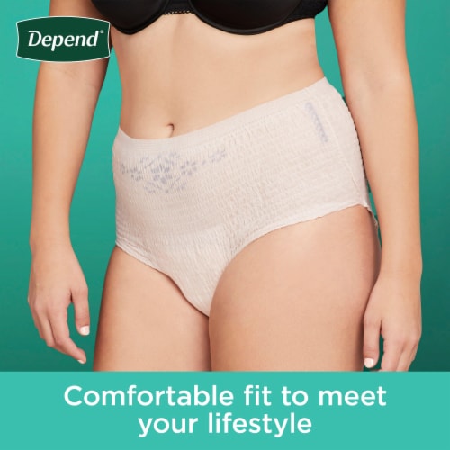 Depend Adult Incontinence Underwear Fresh Protection for Women, Size L Perspective: right