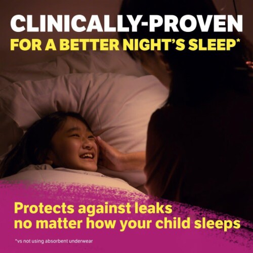 Goodnites Girls' Size S/M Nighttime Bedwetting Underwear Perspective: right