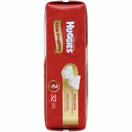 Huggies Little Snugglers Baby Diapers, Size 2 (12-18 lbs) Perspective: right