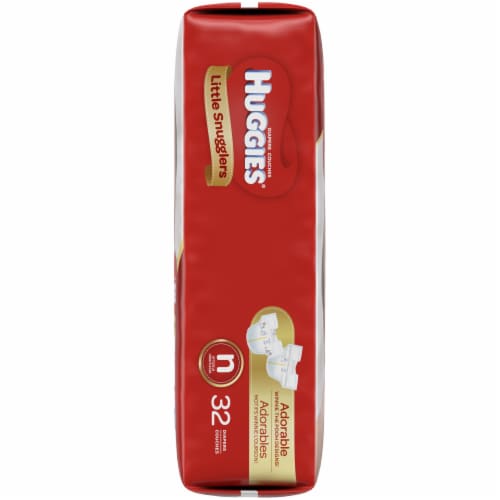 Huggies Little Snugglers Baby Diapers, Newborn (<10 lbs) Perspective: right