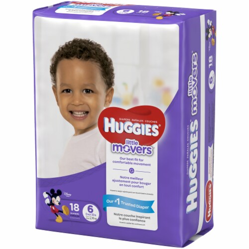 Huggies Lilttle Movers Baby Diapers with Grip Tabs, Wetness