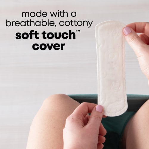 U by Kotex Clean & Secure Panty Liners Light Absorbency Long Length Perspective: right