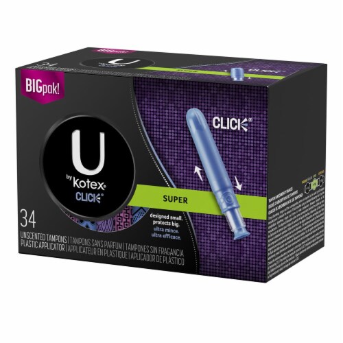 U by Kotex Click Super Tampons Perspective: right