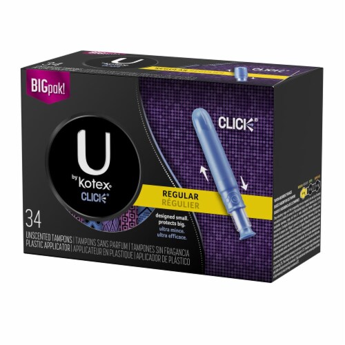 U by Kotex Click Regular Tampons Perspective: right
