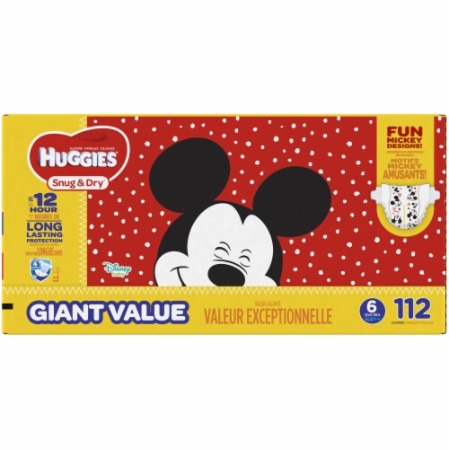 Huggies Snug & Dry Baby Diapers, Size 6 (35+ lbs) Perspective: right