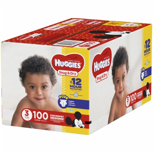 Huggies Snug & Dry Baby Diapers, Size 3 (16-28 lbs) Perspective: right