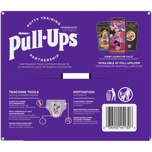 Pull-Ups Learning Designs Girls' Potty Training Pants, 4T-5T (38-50 lbs) Perspective: right
