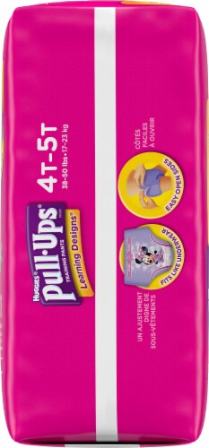 Pull-Ups Learning Designs Girls' Potty Training Pants, 4T-5T (38-50 lbs) Perspective: right