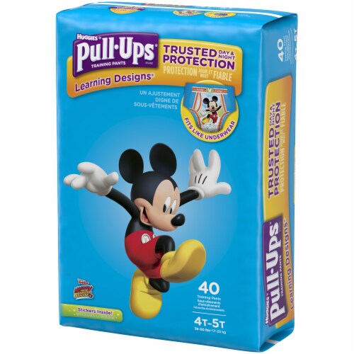 Pull-Ups Learning Designs Boys' Potty Training Pants, 4T-5T (38-50 lbs) Perspective: right
