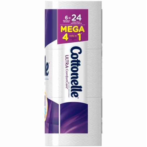 Cottonelle Ultra Comfort Care Mega Roll Toilet Paper Perspective: right
