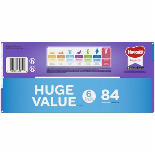 Huggies Little Movers Baby Diapers, Size 6 (35+ lbs), 18 ct - Kroger