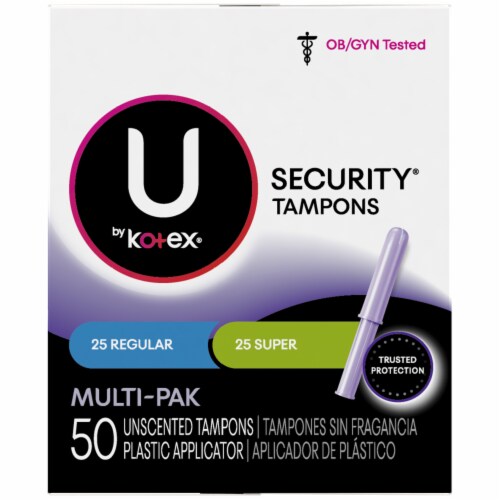 U by Kotex Regular Tampons Multi Pack Perspective: right