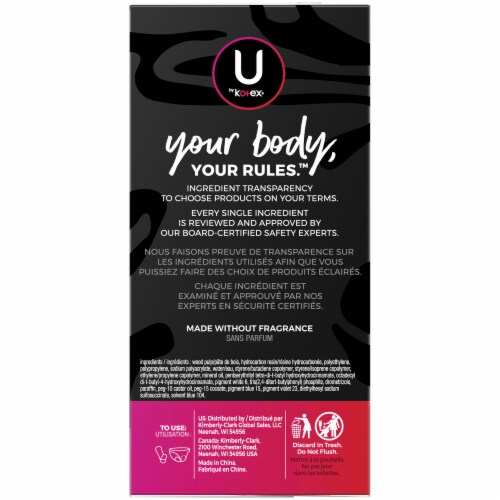 U by Kotex Barely There Light Absorbency Long Unscented Panty Liners Perspective: right