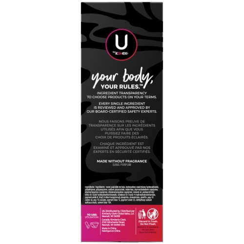 U by Kotex Barely There Regular Everyday Liners Perspective: right