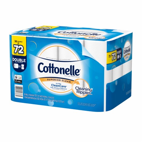 Cottonelle Ultra CleanCare Double Roll Bath Tissue, 36 rolls - King Soopers