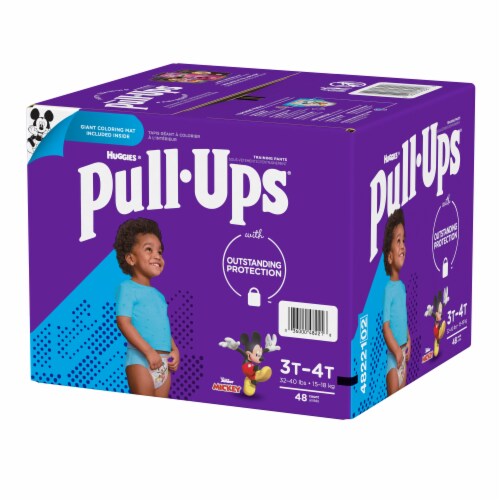 Pull-Ups Learning Designs Boys' Potty Training Pants, 3T-4T (32-40 lbs) Perspective: right