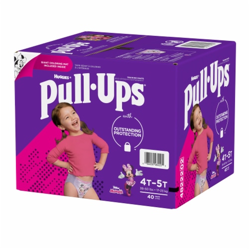 Pull-Ups Learning Designs Girls' Potty Training Pants, 3T-4T (32-40 lbs) Perspective: right