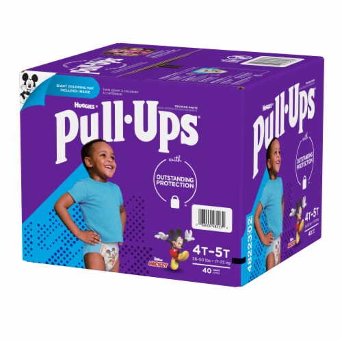 Pull-Ups Learning Designs Boys' Potty Training Pants, 3T-4T (32-40 lbs) Perspective: right