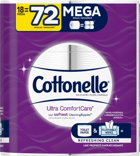 Cottonelle Ultra ComfortCare Mega Roll Toilet Paper Perspective: right