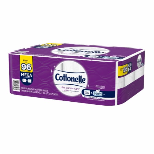 Cottonelle Ultra ComfortCare Mega 2-Ply Standard Toilet Paper Perspective: right