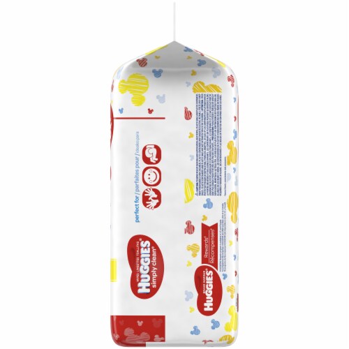Huggies Simply Clean Fragrance Free Baby Wipes Refill Pack Perspective: right