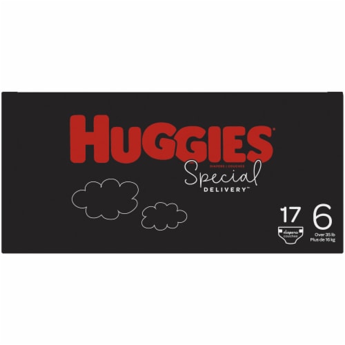 Huggies Special Delivery Baby Diapers Size 6 35 lbs 17 count