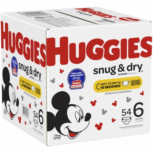 Huggies Snug & Dry Baby Diapers, Size 6 (35+ lbs) Perspective: right