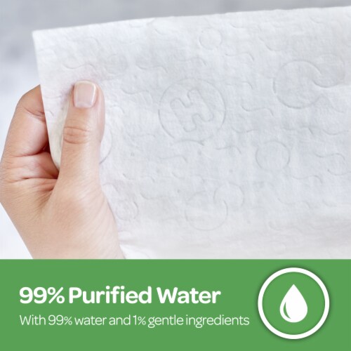 Huggies® Natural Care® Sensitive Baby Wipes Unscented Refill Packs Perspective: right