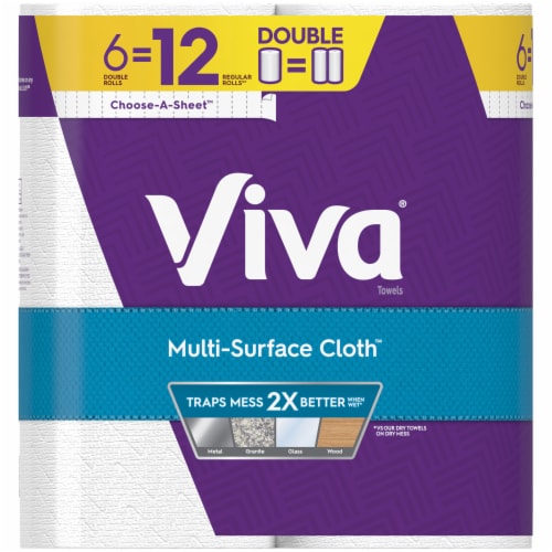 Viva® Multi-Surface Cloth™ Choose-A-Sheet™ Paper Towel Double Rolls