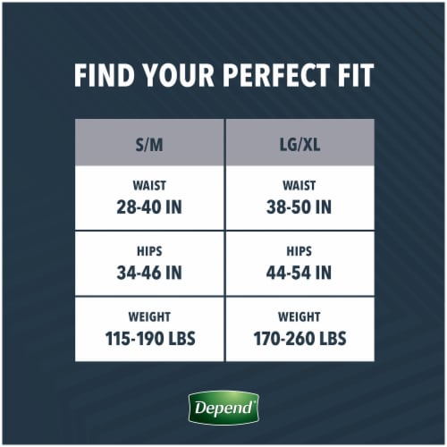 Depend Real Fit® Maximum Absorbency Small/Medium Men Underwear - Gray Perspective: right