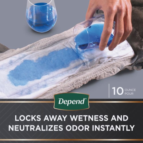 Depend Real Fit Maximum Absorbency Large/Extra Large Men Incontinence Underwear Perspective: right