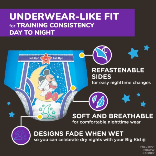 Pull-Ups Boys' Night-Time Potty Training Pants 3T-4T (32-40 lbs) Perspective: right