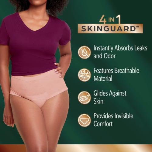 Depend Silhouette Adult Incontinence Maximum Pink Underwear Perspective: right