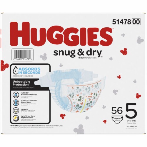 Save on Huggies Snug & Dry Size 5 Diapers 27+ lbs Order Online Delivery