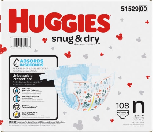 Huggies Size 5 Diapers, Snug & Dry Baby Diapers, Size 5 (27+ lbs), 132 Count