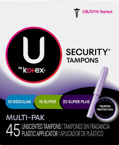 U by Kotex® Security® Premium Tampons Multi Pack Perspective: right