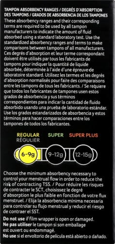 U by Kotex Click Compact Regular Absorbency Unscented Tampons Perspective: right
