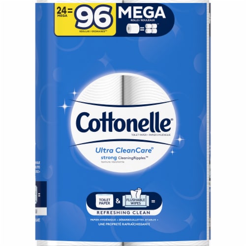 Cottonelle Ultra CleanCare Toilet Paper Perspective: right