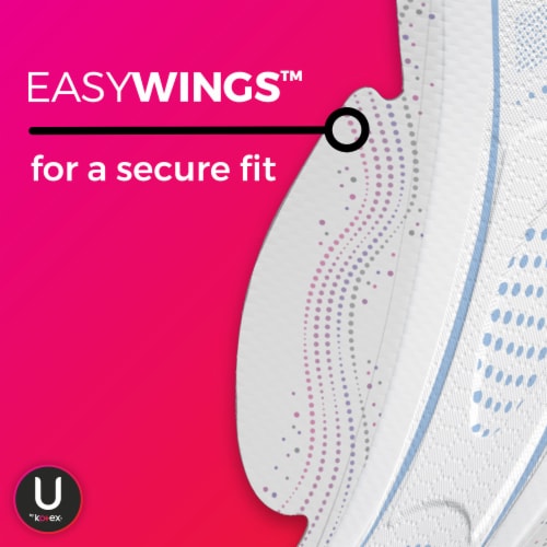 U by Kotex CleanWear Ultra Thin Heavy Pads with Wings Perspective: right