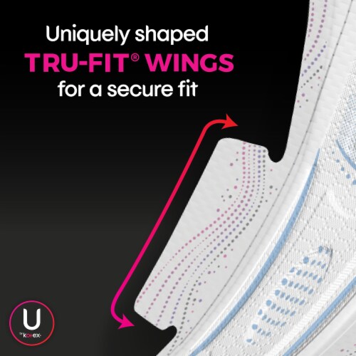 U by Kotex AllNighter Ultra Thin Overnight Feminine Pads with Wings Perspective: right