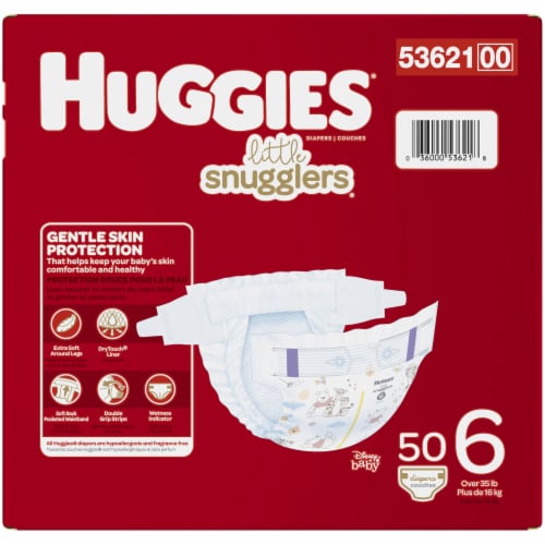 Huggies Little Snugglers Baby Diapers, Size 6 (35+ lbs), 120 count - Fry's  Food Stores