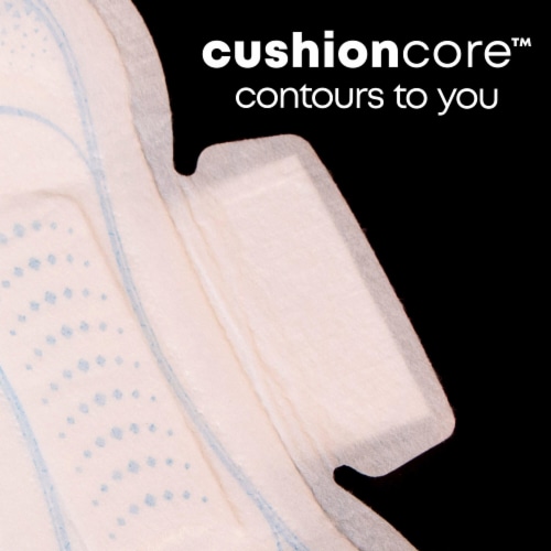 U by Kotex Clean & Secure Ultra Thin Pads with Wings Regular Absorbency Pads Perspective: right