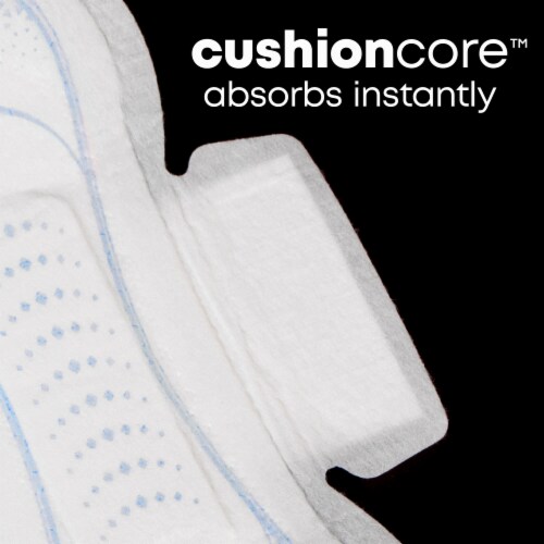 U by Kotex Clean & Secure Ultra Thin Pads with Wings, Regular Absorbency Perspective: right