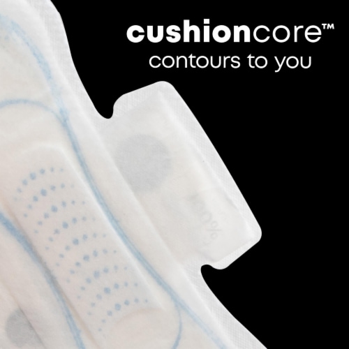 U by Kotex Clean & Secure Ultra Thin Pads with Wings Heavy Absorbency Pads Perspective: right