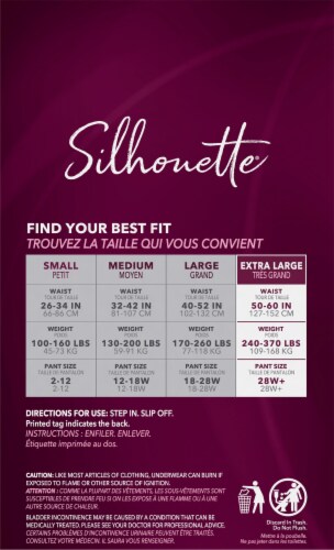 Depend® Silhouette® Maximum Absorbency XL Underwear Perspective: right