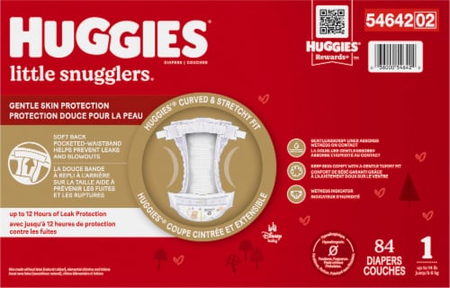 Huggies® Little Snugglers® Baby Diapers Size 1 (8-14 lbs) Perspective: right