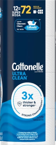 Cottonelle® Ultra Clean Mega Roll Bath Tissue Perspective: right