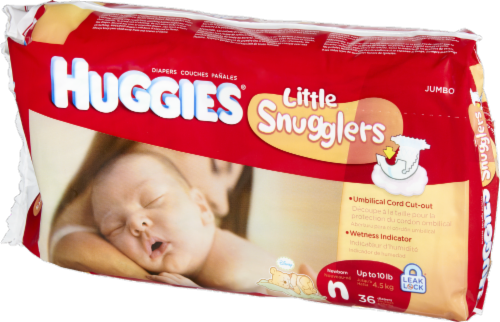 Huggies Little Snugglers Baby Diapers, Newborn (<10 lbs) Perspective: right
